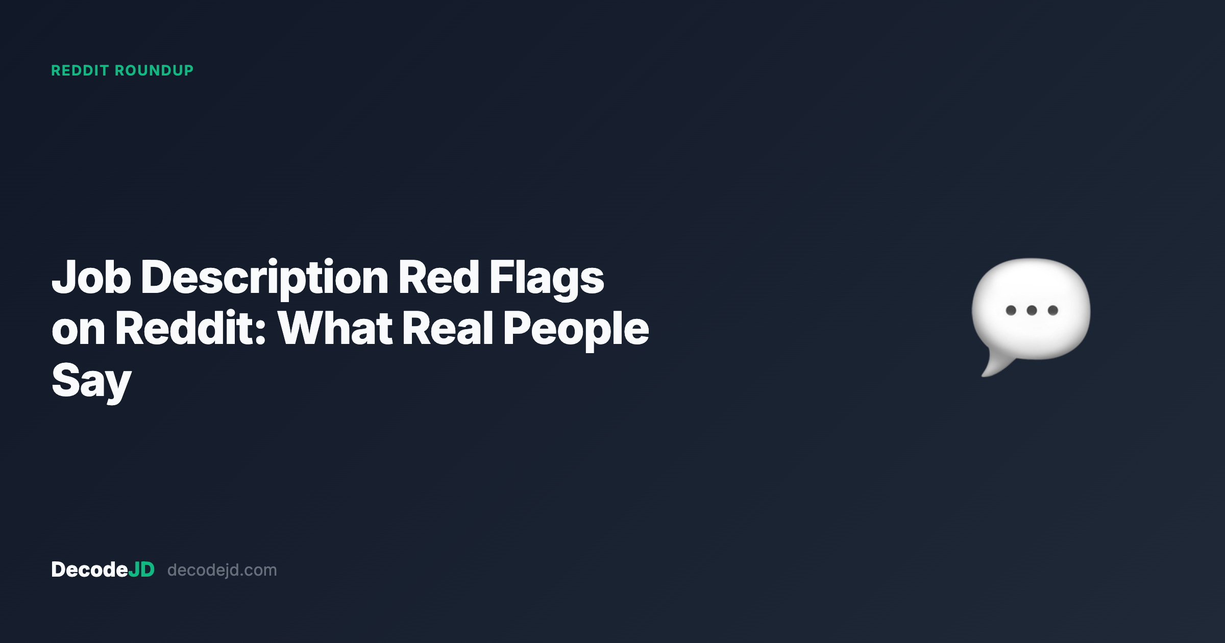 Job Description Red Flags on Reddit: What Real Job Seekers Say