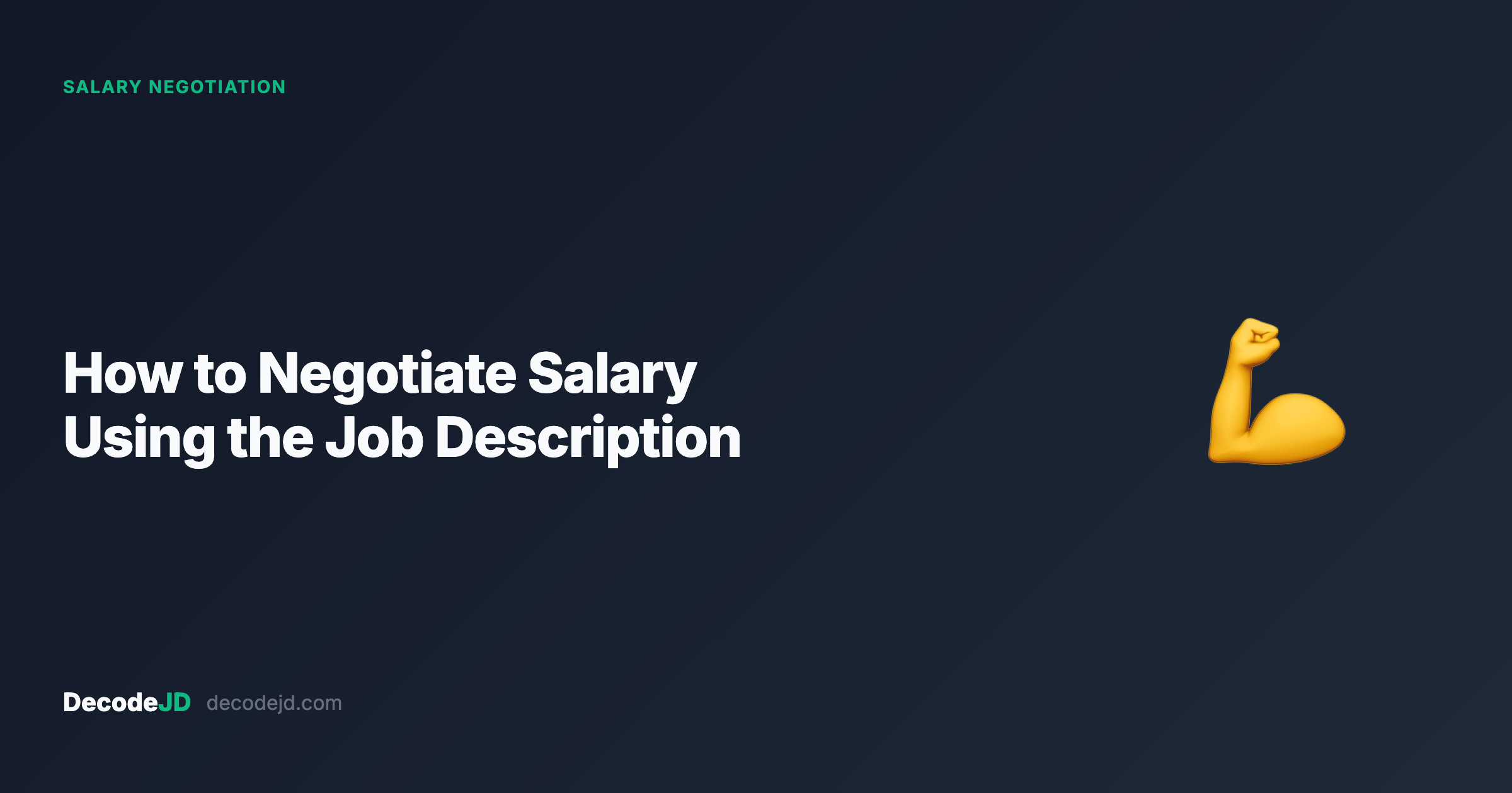 How to Negotiate Salary Using the Job Description
